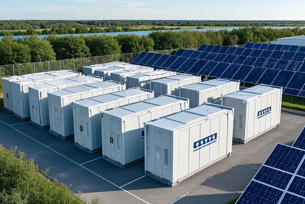 Integrated solar and storage site